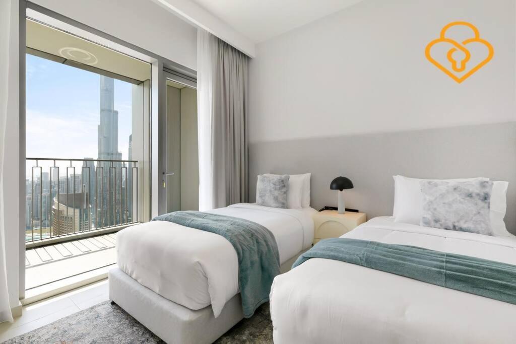 Downtown Views 3 Bedroom W Nanny Full Burj Khalifa View Connected To Dubai Mall Экстерьер фото